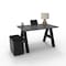 We'Re It A-Frame Writing Desk W/ Storage, 30 in D X 30 in H, 48 in W X Laminate AF4830-PED-6307 - alternate 4